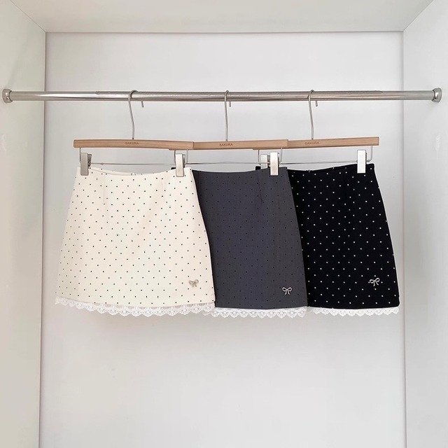 シュガードットレーススカート　C191