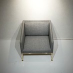Time&Style タイムアンドスタイル Transit sofa brass トランジットソファ 1人掛け ソファ 1Pソファ パーソナルチェア ラウンジチェア ファブリック 真鍮フレーム モダン ラグジュアリー ホテルライク