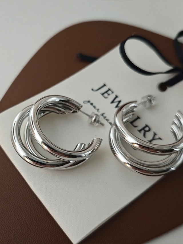 《即納》three hoop pierce(2color)