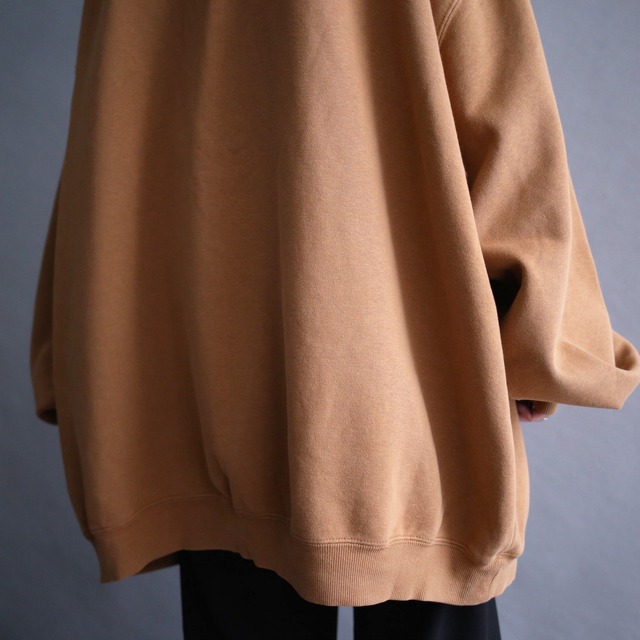 "Csrhartt" good brown XXXL super over size full-zip sweat parka