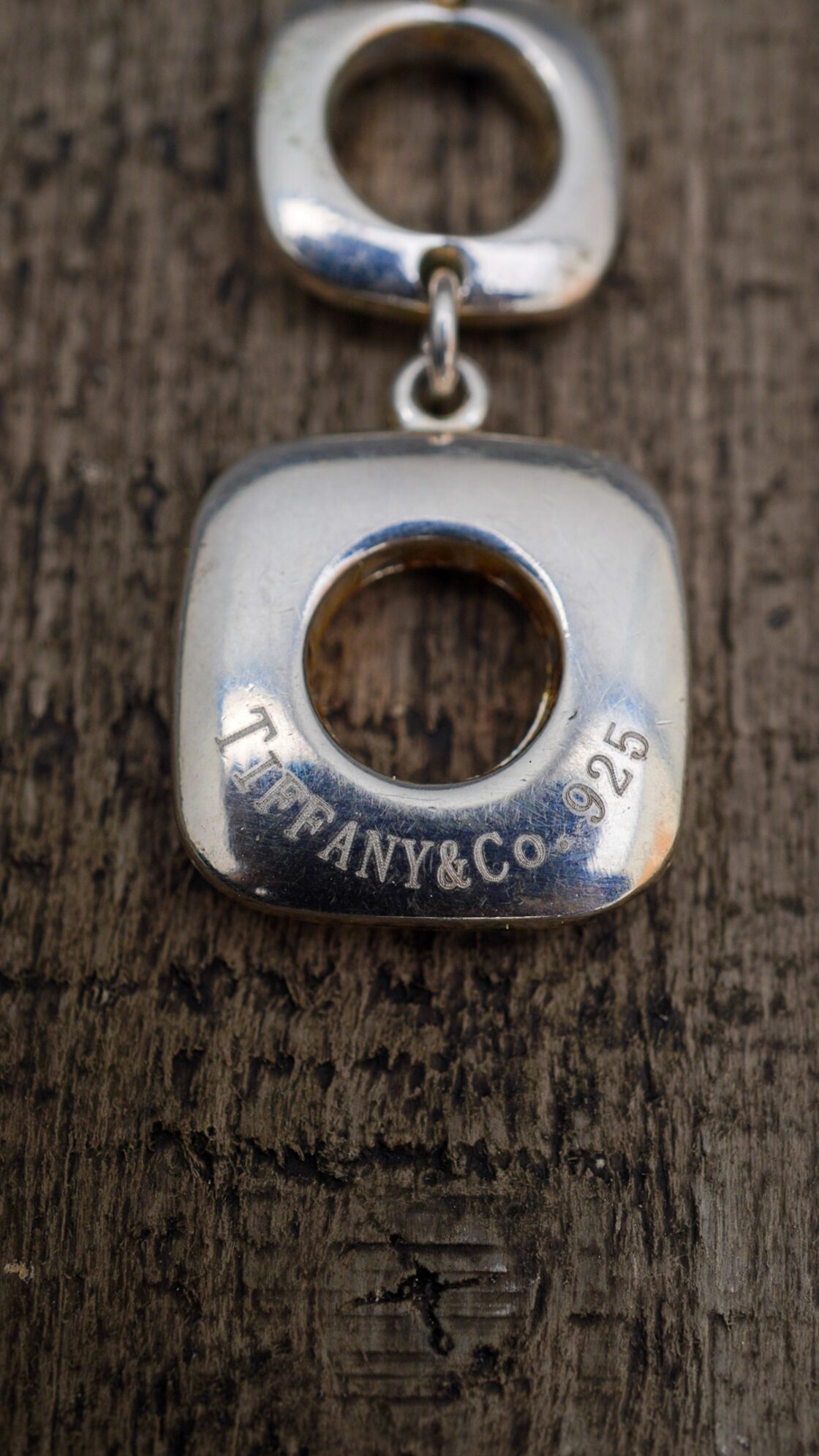 VINTAGE】TIFFANY&Co. ティファニー スクエア クッション リンク  