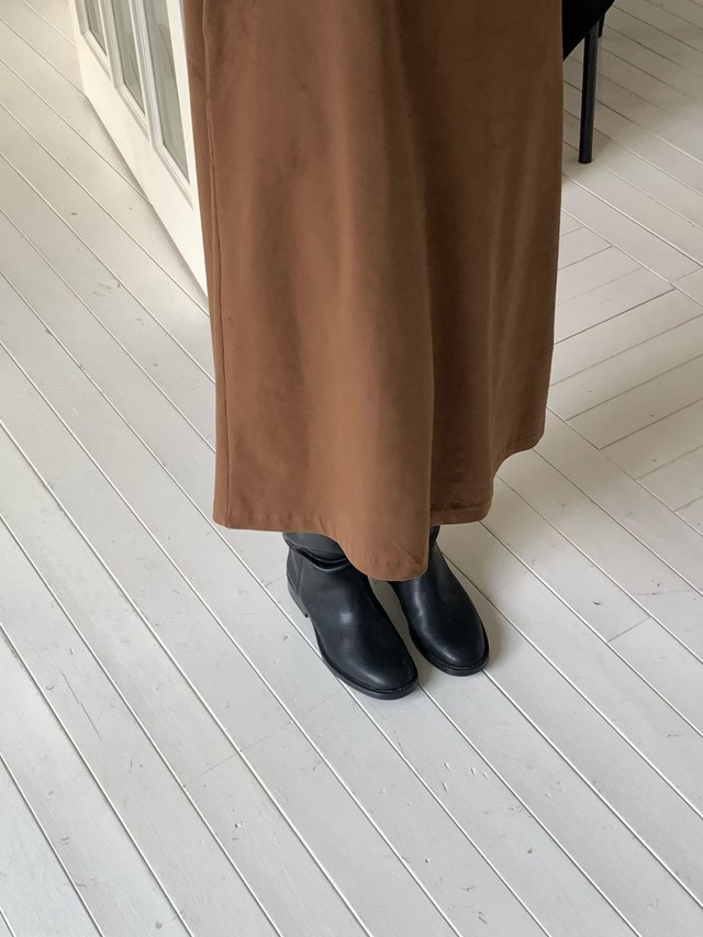 (予約) verveine / Nomad suede sleeveless dress 2color