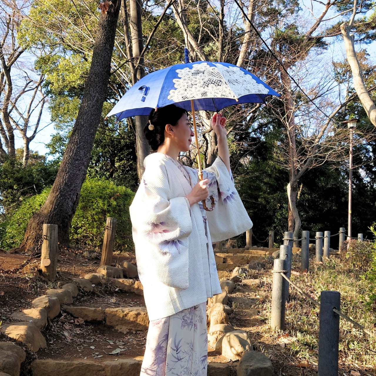 小千谷縮日傘