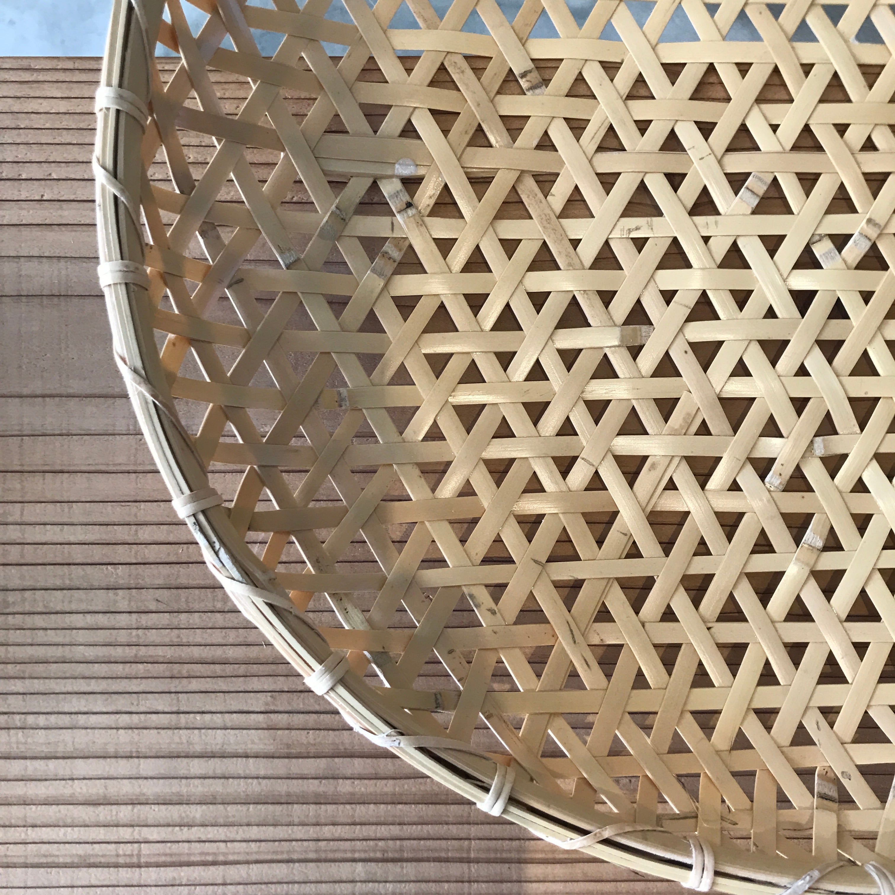 竹器（麻の葉編み・小判型） 【公式通販】