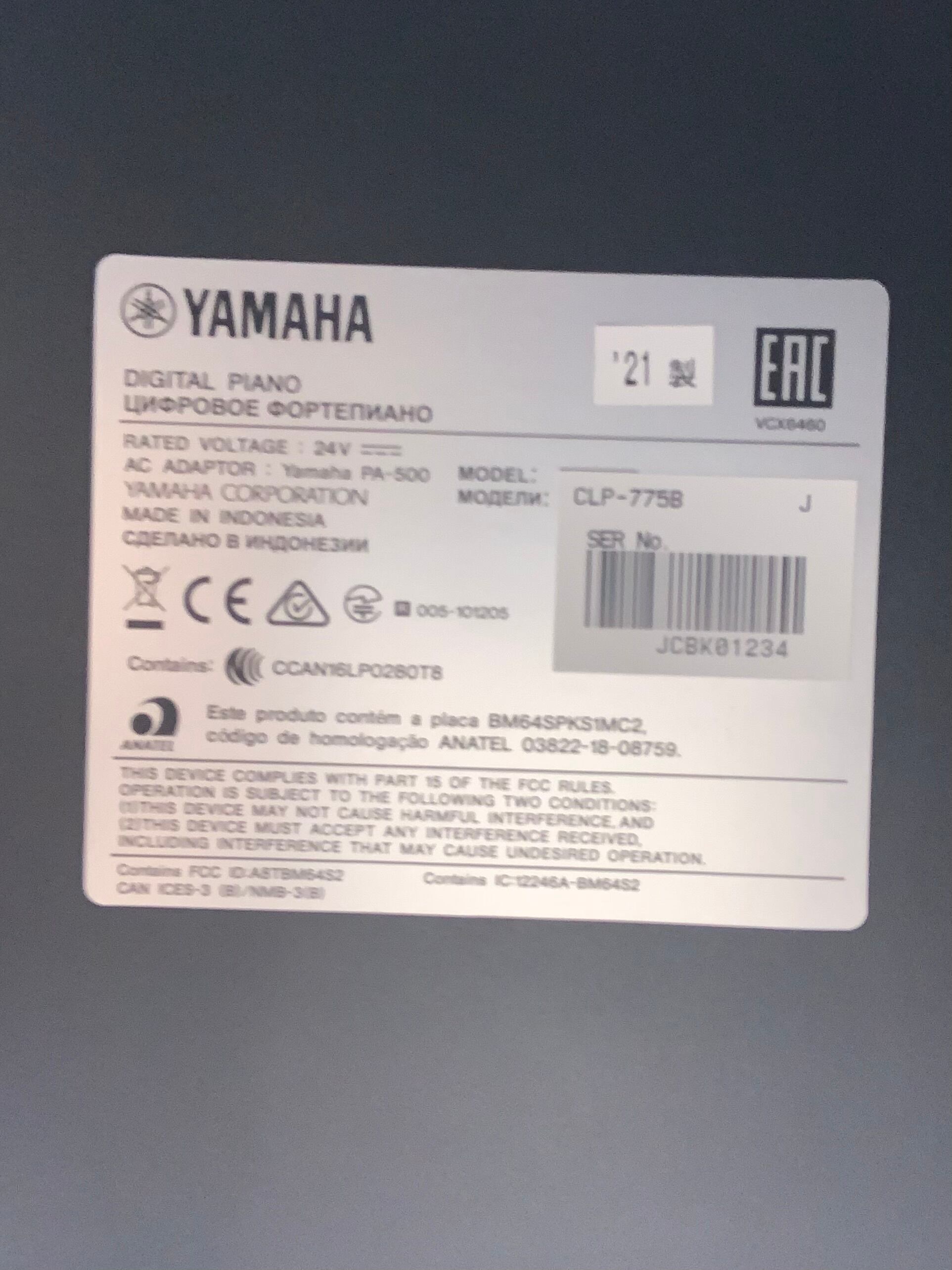 ☆61344【電子ピアノ】YAMAHA CLP775B 21年製 | リユース専門店