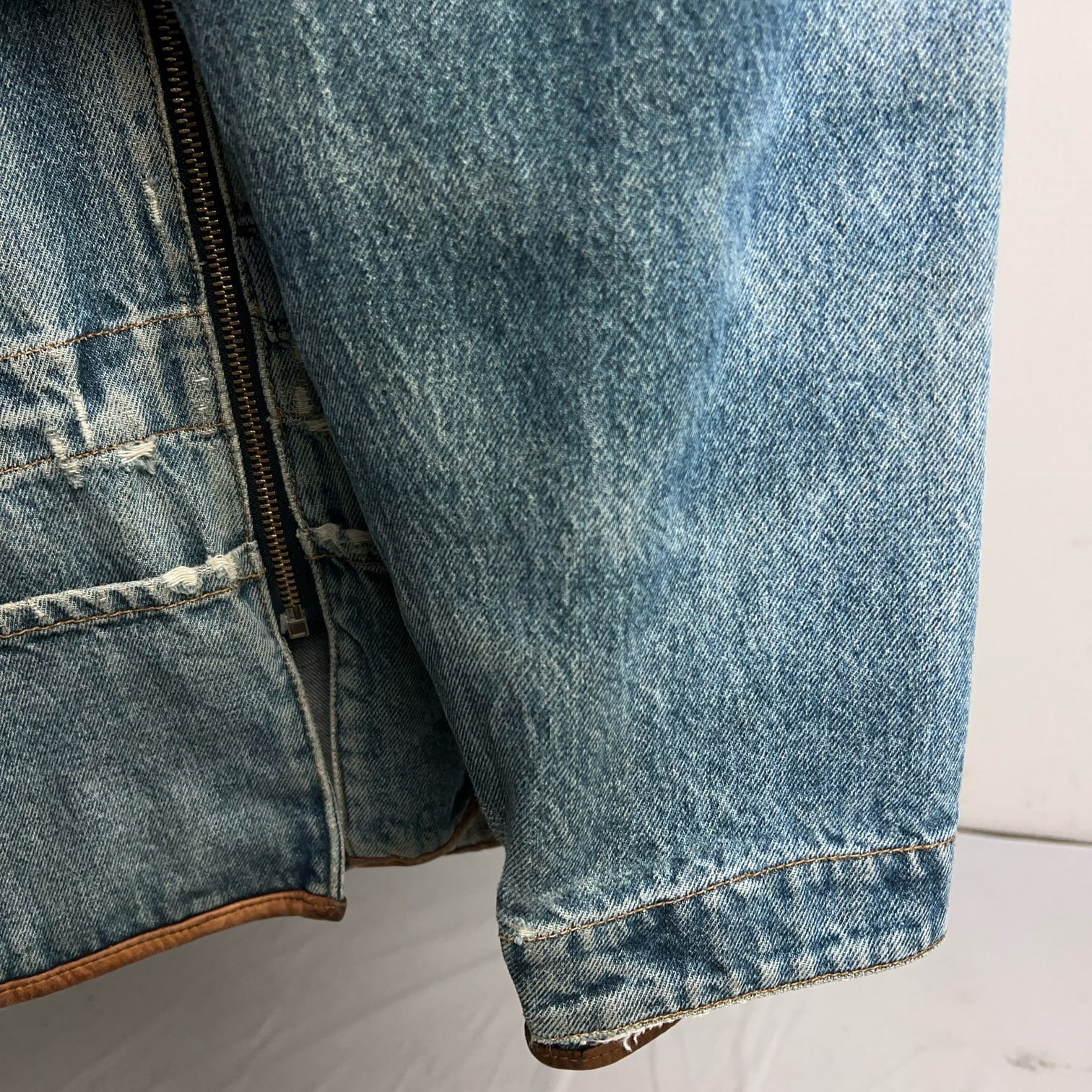 80's~90's Eddie Bauer Denim×Leather Jacket 80年代 90年代 エディ