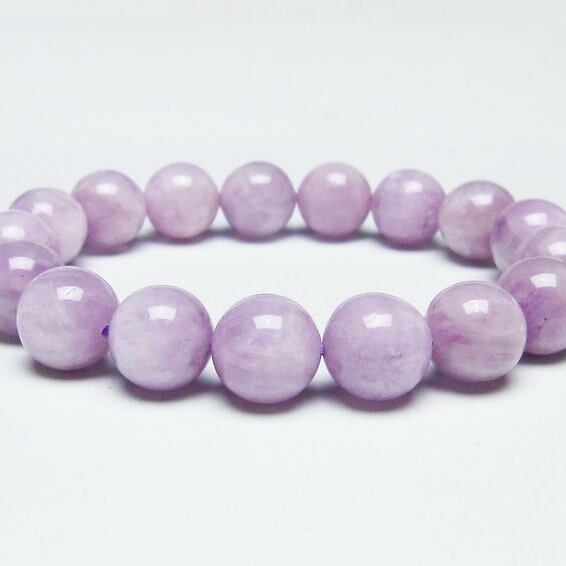 クンツァイト ブレスレット 12mm ミルキークンツァイト ブレス 一点物 メール便可 [M便 1/10] 111-46448