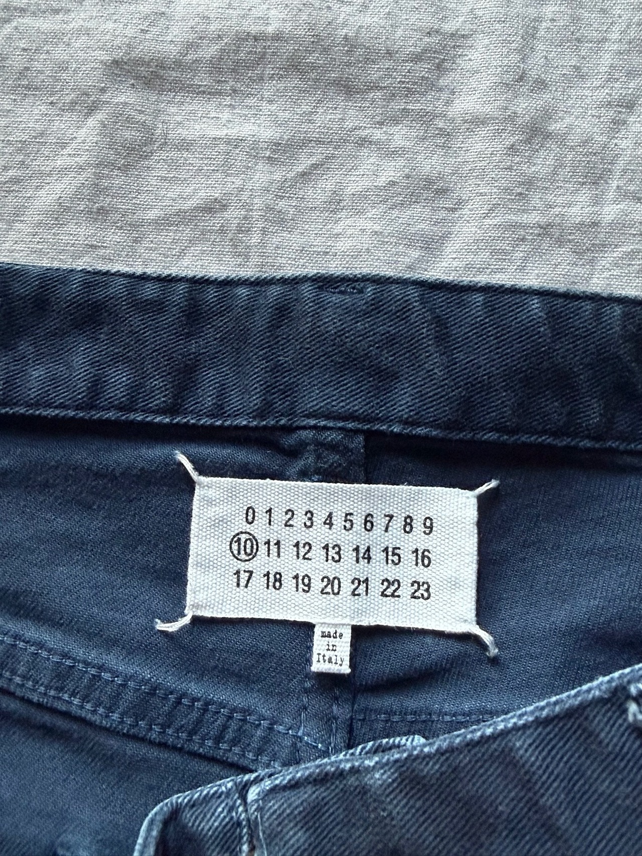 "MAISON MARGIELA" 2015 Fade navy slim pants
