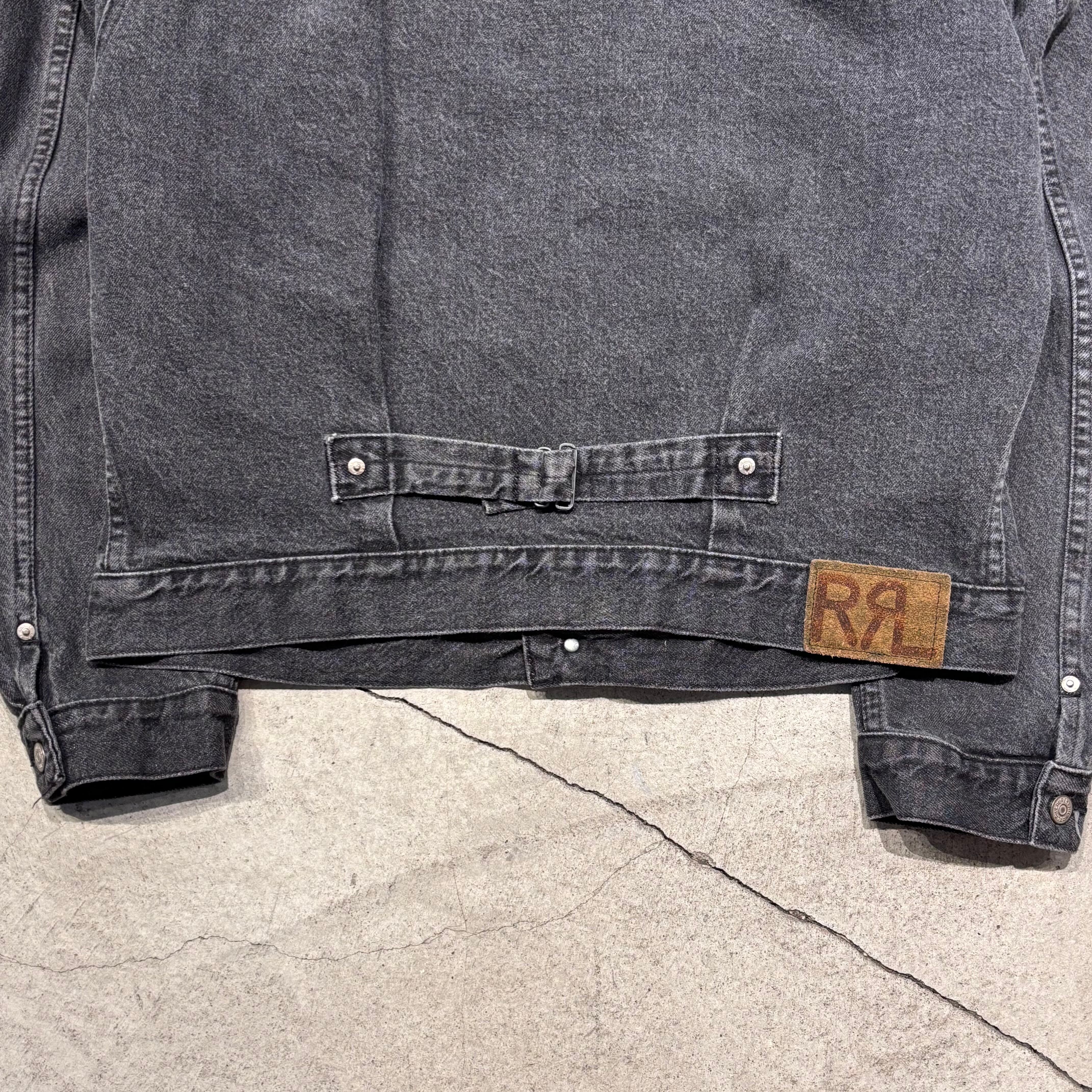 90s RRL black denim jacket 