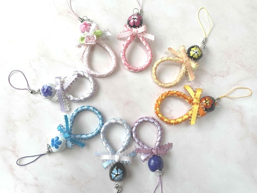 (レシピなし)【ダイヤモンドウィーブストラップ　キット♪ハワイアンリボンレイ】