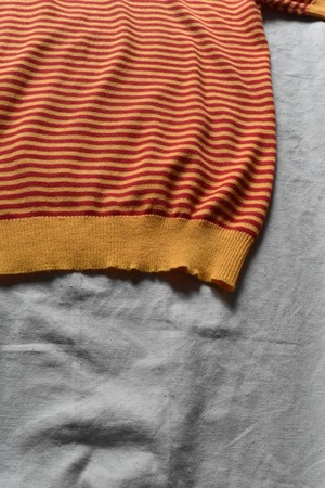 "KENZO" 1982 Cotton acrylic border summer knit