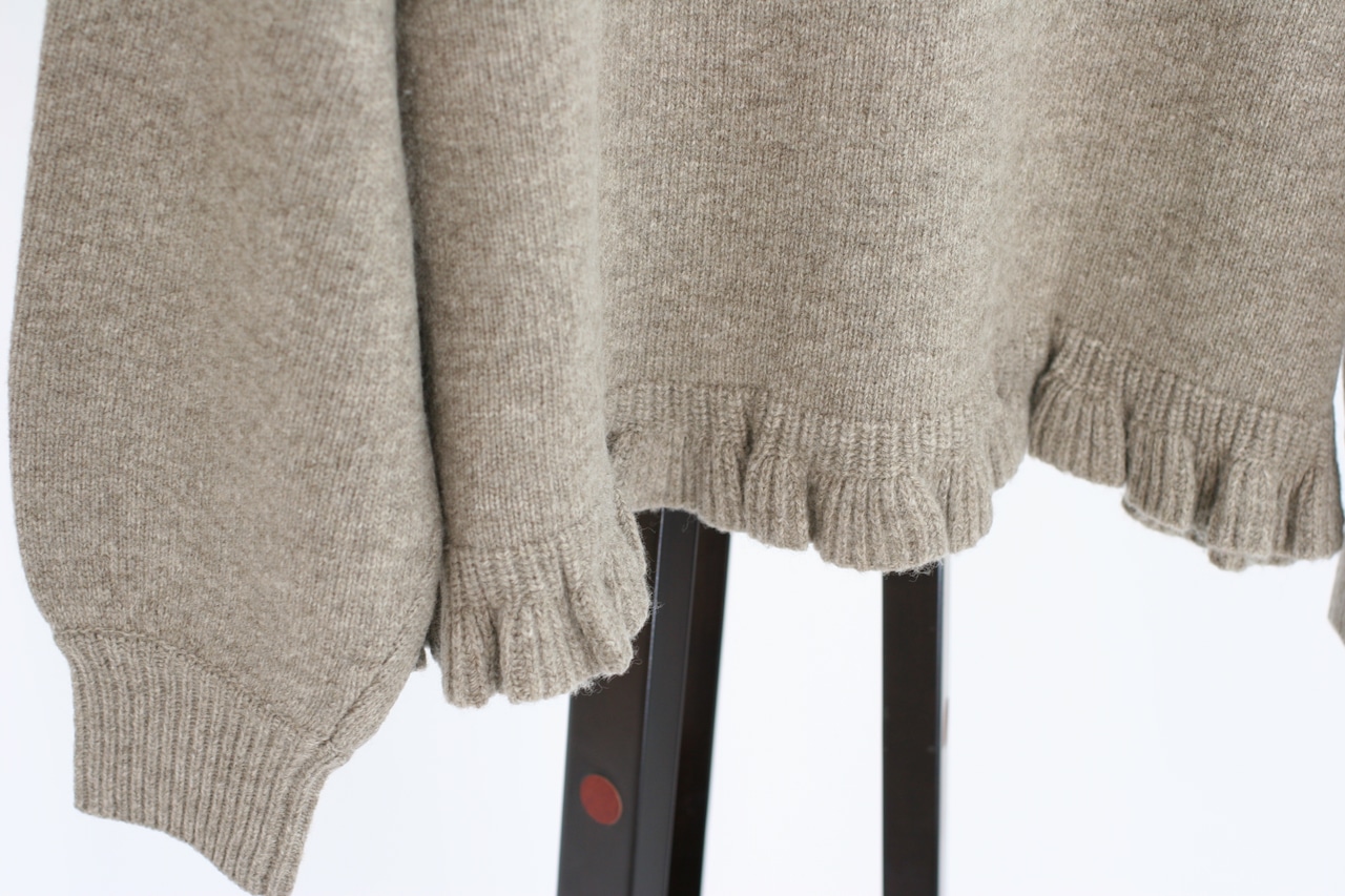 【ROBE de PEAU】Skipper frill knit pullover(RS028)
