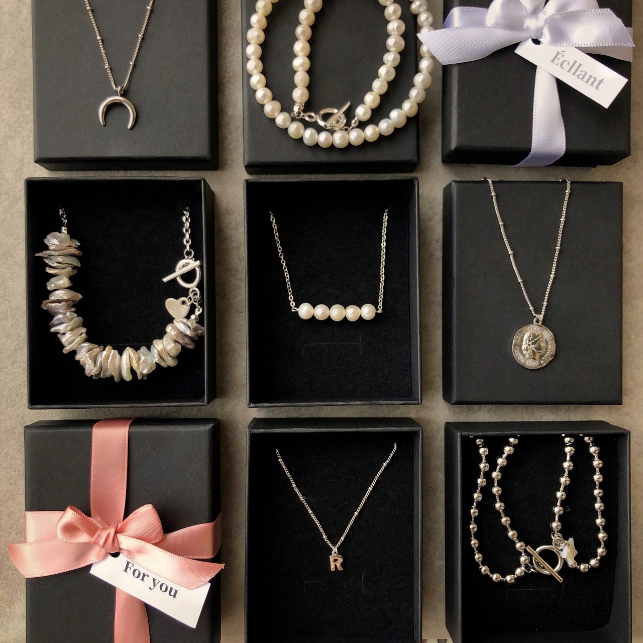 淡水パール シンプル ロングネックレス