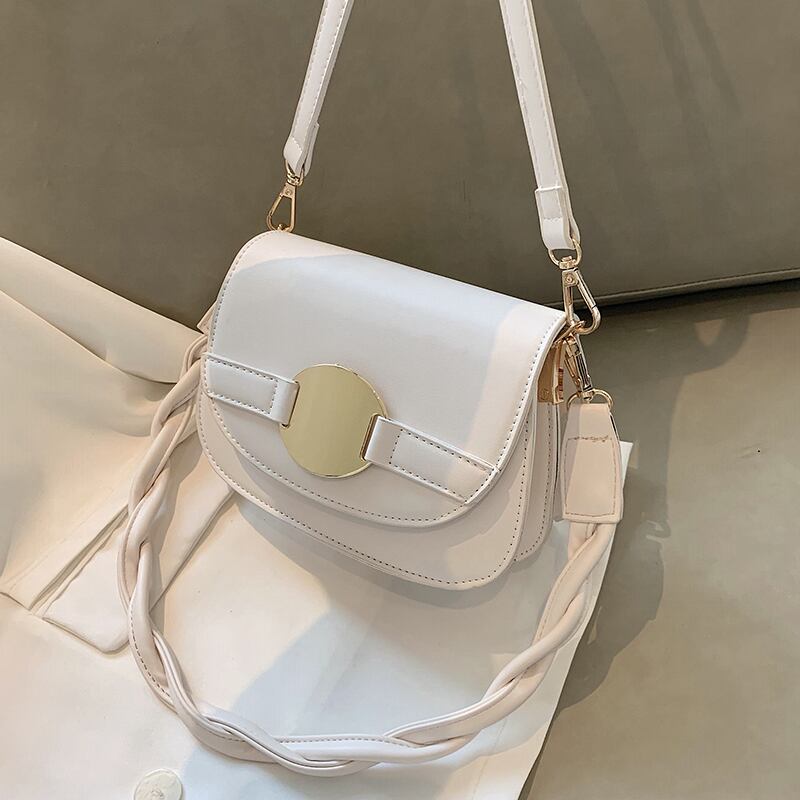 メッセンジャーバッグ女性2020新しい波夏ネット赤野生メッセンジャーバッグinsファッション手織りサドルバッグ Tiancai_Wing_Bag2166581