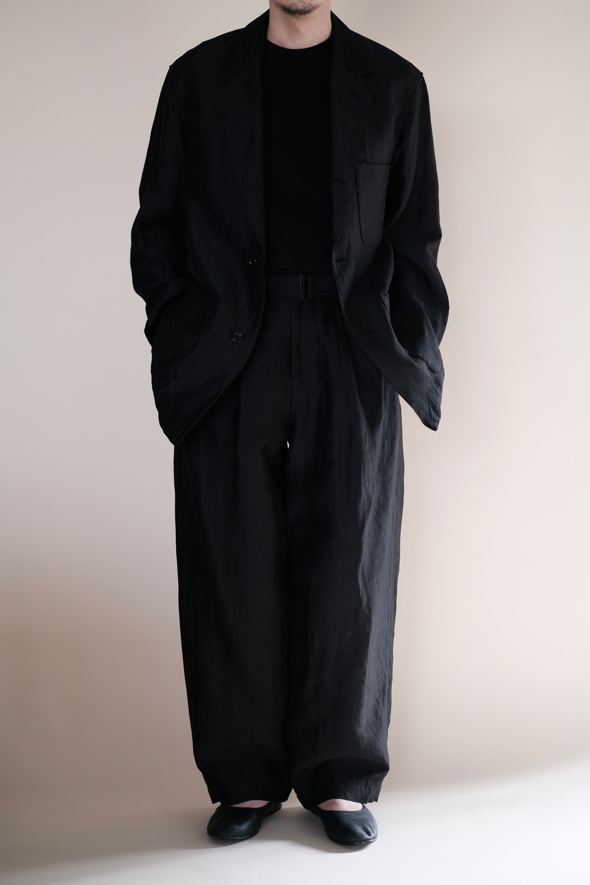 Graphpaper / Linen Cupro Back Satin Work Jacket | LIVING
