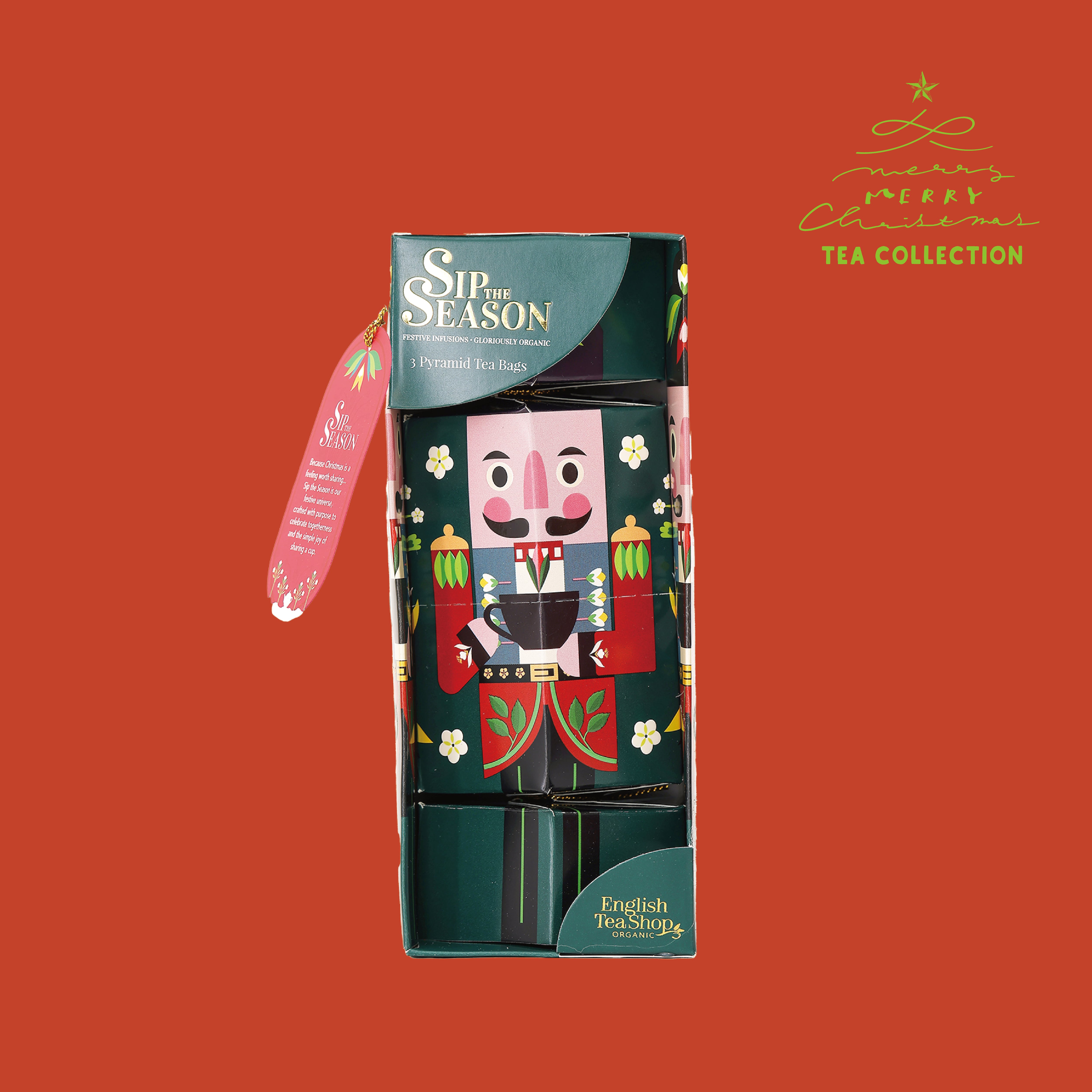 【Xmas】English Tea Shop ナットクラッカー グリーン: VALOUR - 3種アソート- ナットクラッカーコレクション