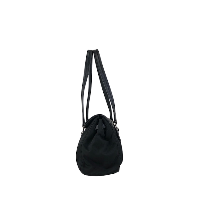 PRADA プラダ ハンドバッグ ブラック プッシュロック レザー vintage ヴィンテージ オールド pesttr