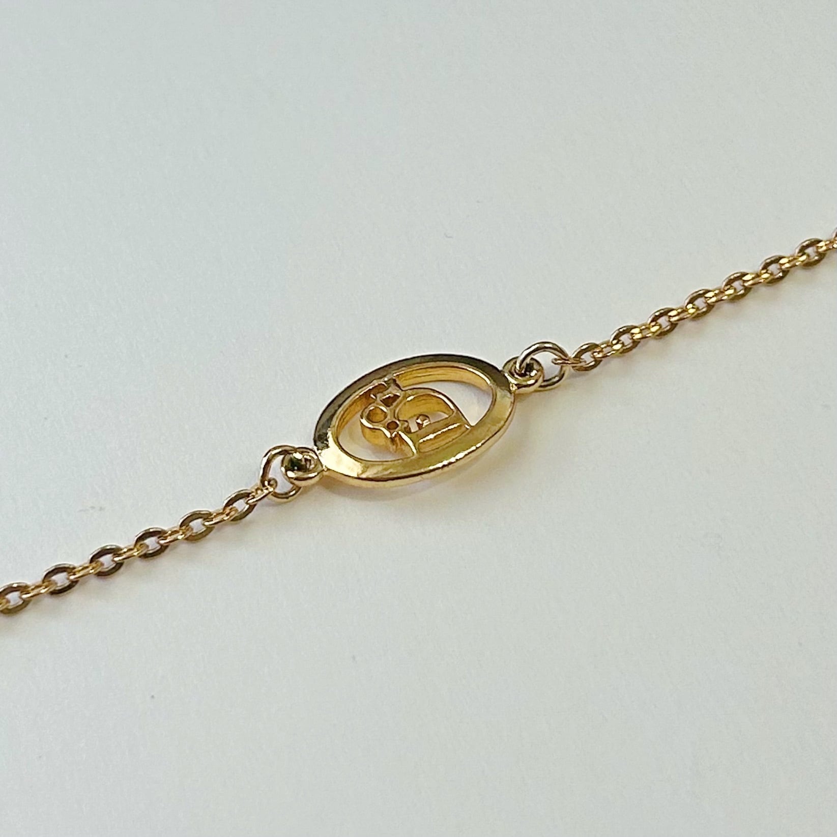 B6025】Christian Dior logo cut out bracelet/クリスチャンディオール 