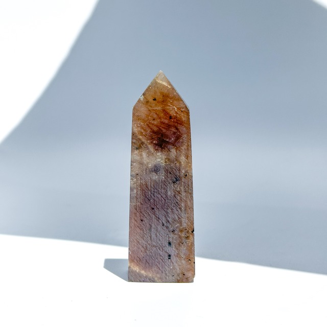 サン＆ムーンストーン タワー82◇ Sun & Moon Stone ◇ 天然石・鉱物・パワーストーン・インテリア