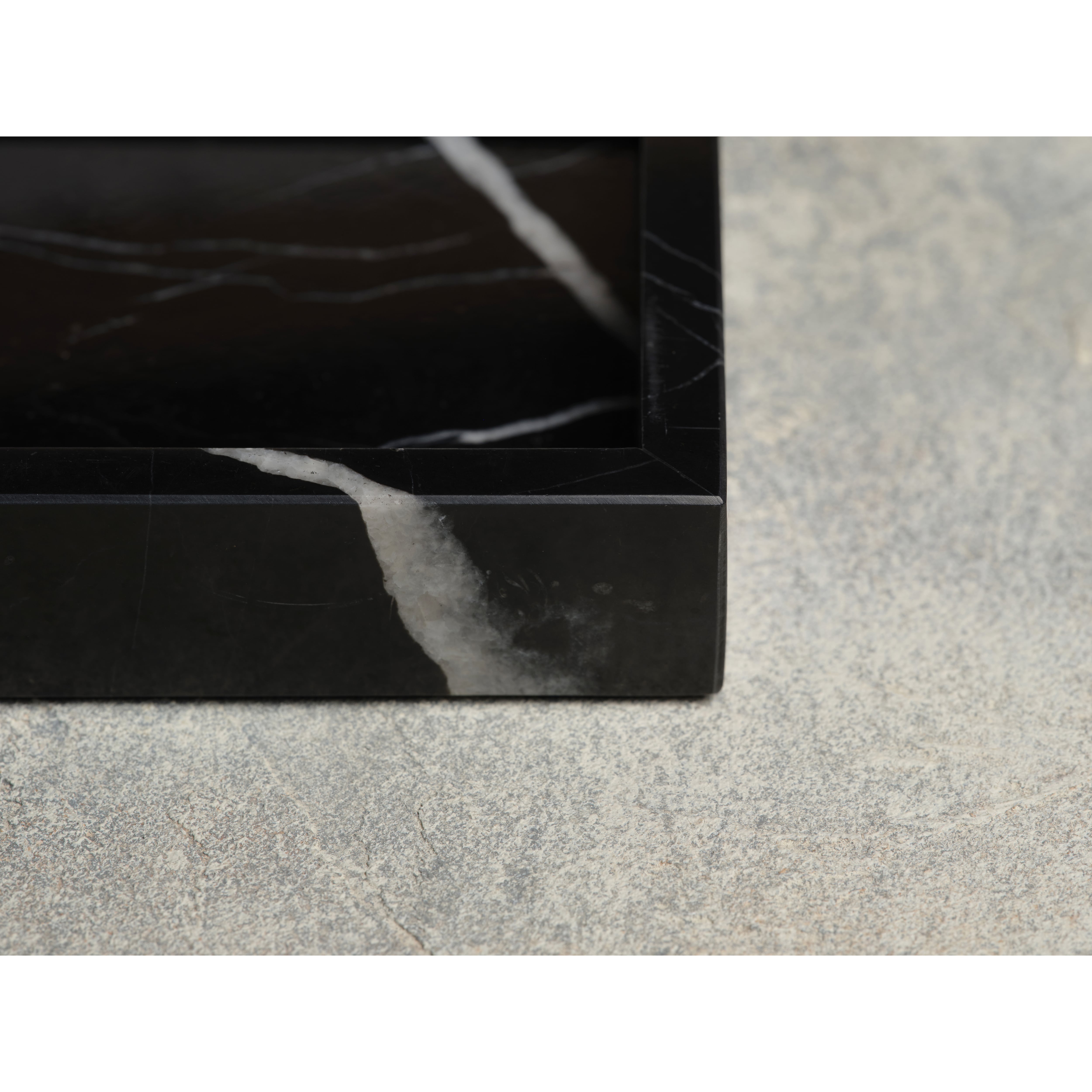MARBLE TRAY - Nero marquina × Medium | TOME HOME