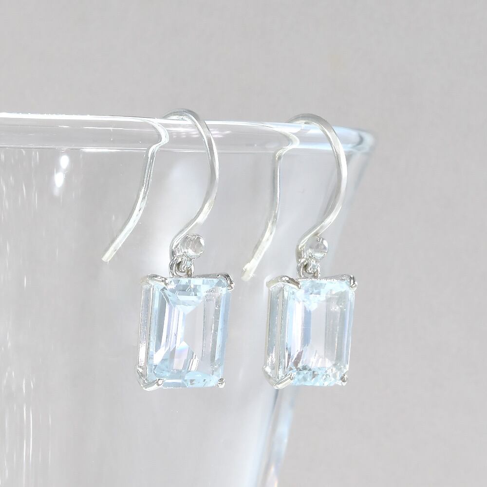 大粒 アクアマリン ピアス SV925 CG084CIBS | kyfactory 大粒 アクアマリン ピアス SV925 CG084CIBS | kyfactory