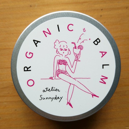 <ORGANIC BALM №4>シアバター×ホホバオイル配合 【ミヤタチカ × atelier SUNNY DAY オリジナルイラスト缶】