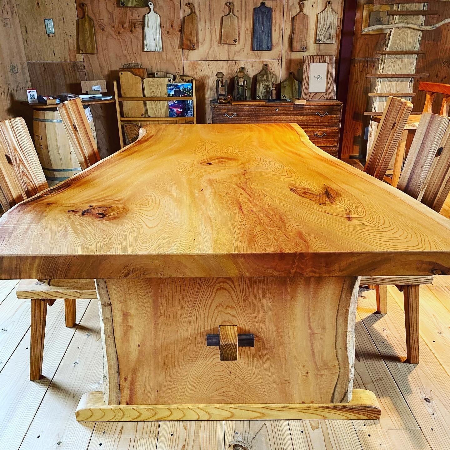 欅一枚板テーブル オーダーメイド | hakusancraft