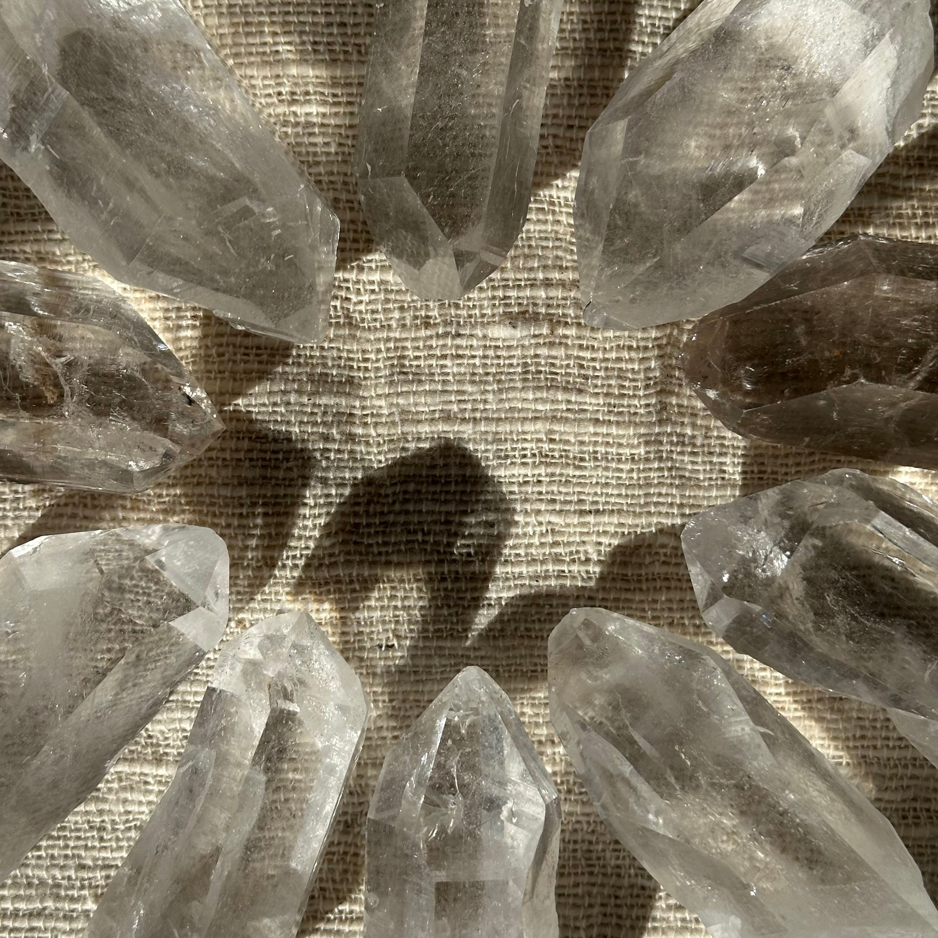 MIDDLE 【ヒマラヤ水晶 中サイズ ポイント10本】原石セット｜空間調整