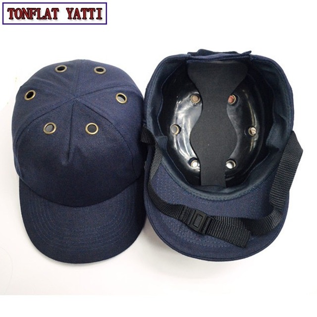 2018バンプキャップ作業安全ヘルメットabs lnnerシェル野球帽子スタイル保護ハード帽子用作業服ヘッド保護トップ6穴