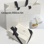 グログランリボン付きスペシャルWash Towel１枚セットTwinkle BEIGE　