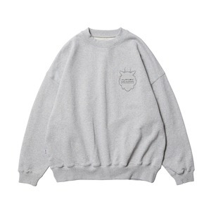 EVISEN SKATEBOARDS x 髙田音楽制作事務所 / TORA EVI LOGO CREW SWEAT / HEATHER GREY