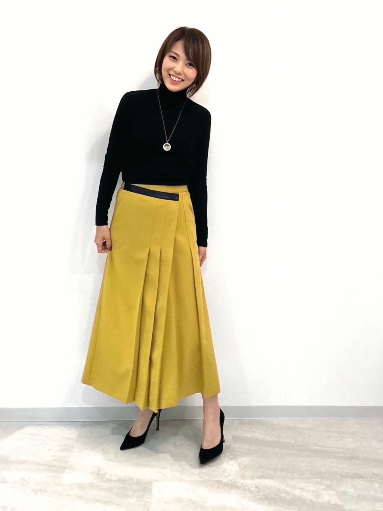 ウエストラインスカート