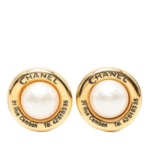 シャネル 31 Rue Cambon イヤリング ゴールド メッキ フェイクパール レディース CHANEL 【中古】
