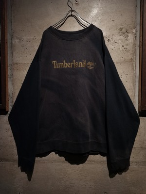 【Caka】"Timberland" Logo Embroidery Vintage Loose Good Fade Sweatshirt