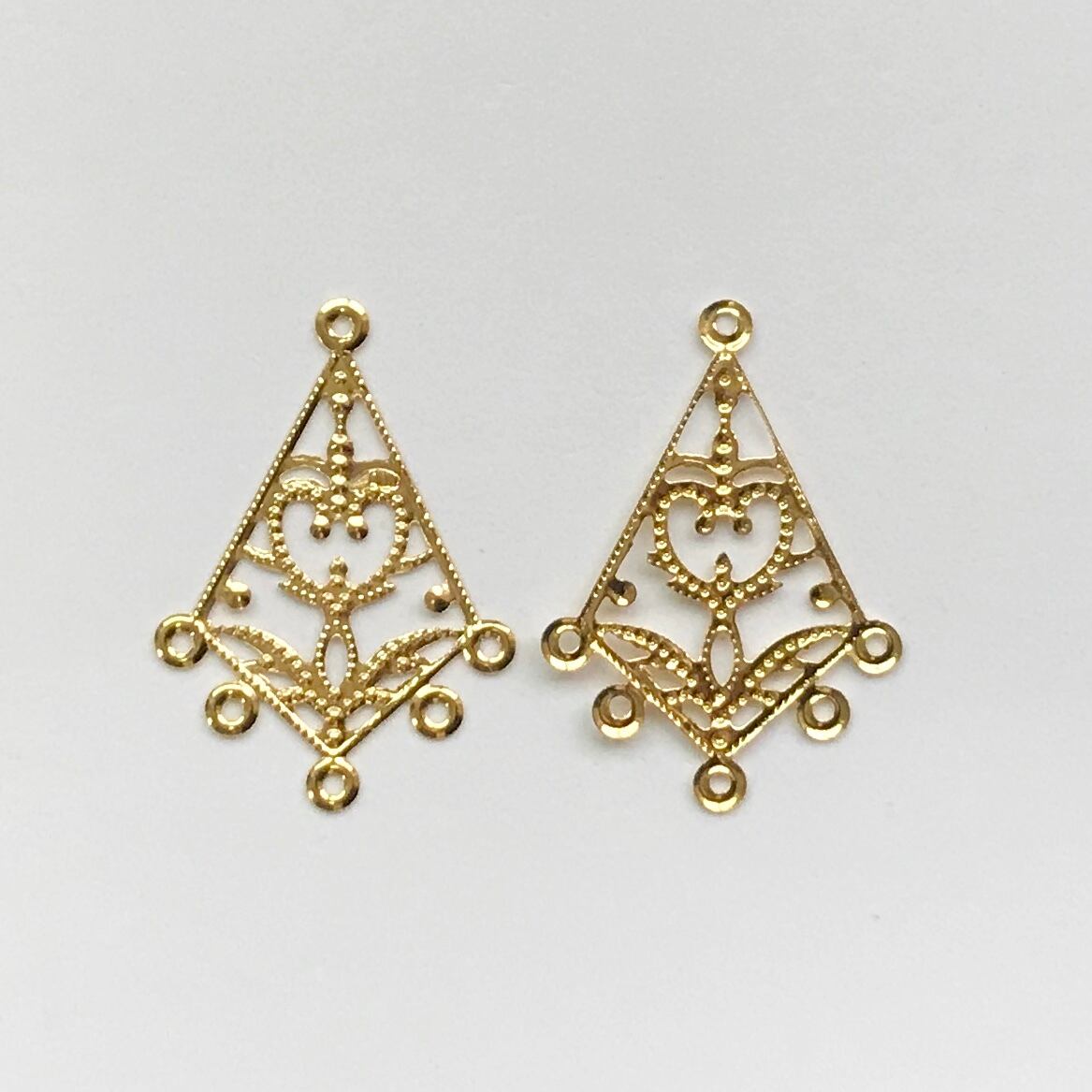 No.187 透かし パーツ (10枚入り) アクセサリー ピアス イヤリング