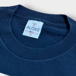 【ALORE】USA製 Tシャツ アニマルプリント シングルステッチ アローレ M ヒョウ ジャングル US古着