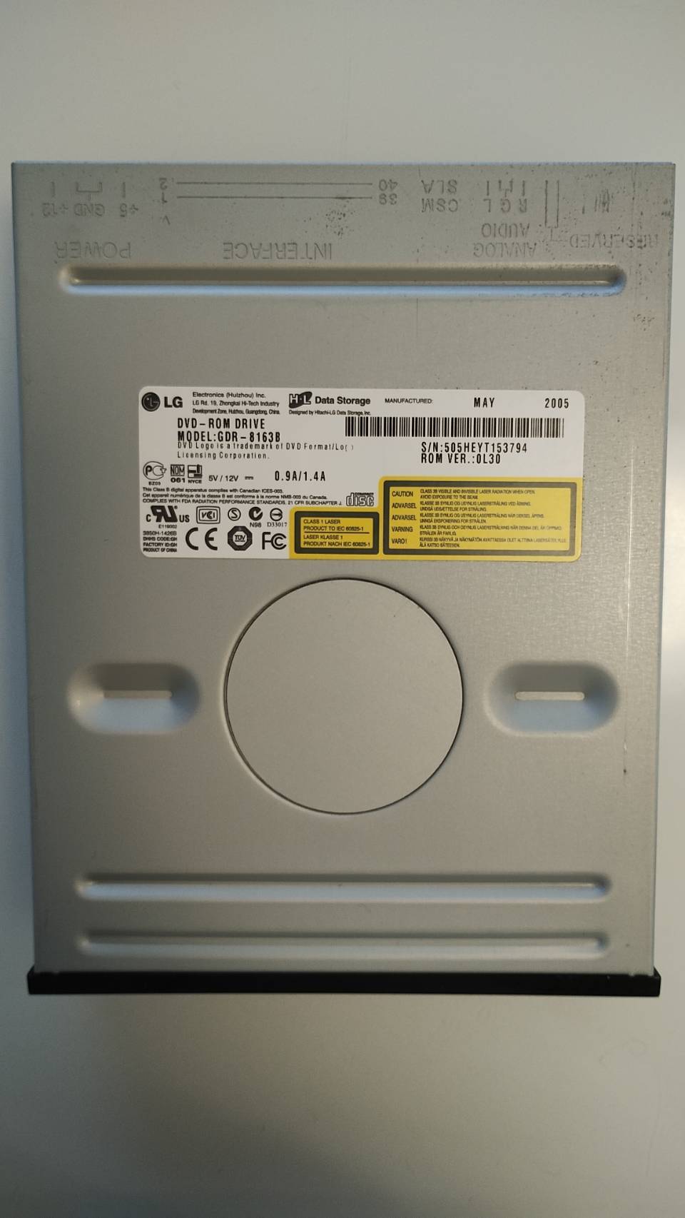 日立 Hitachi-LG DVD-ROM Drive GDR-8163B美品 【公式通販】