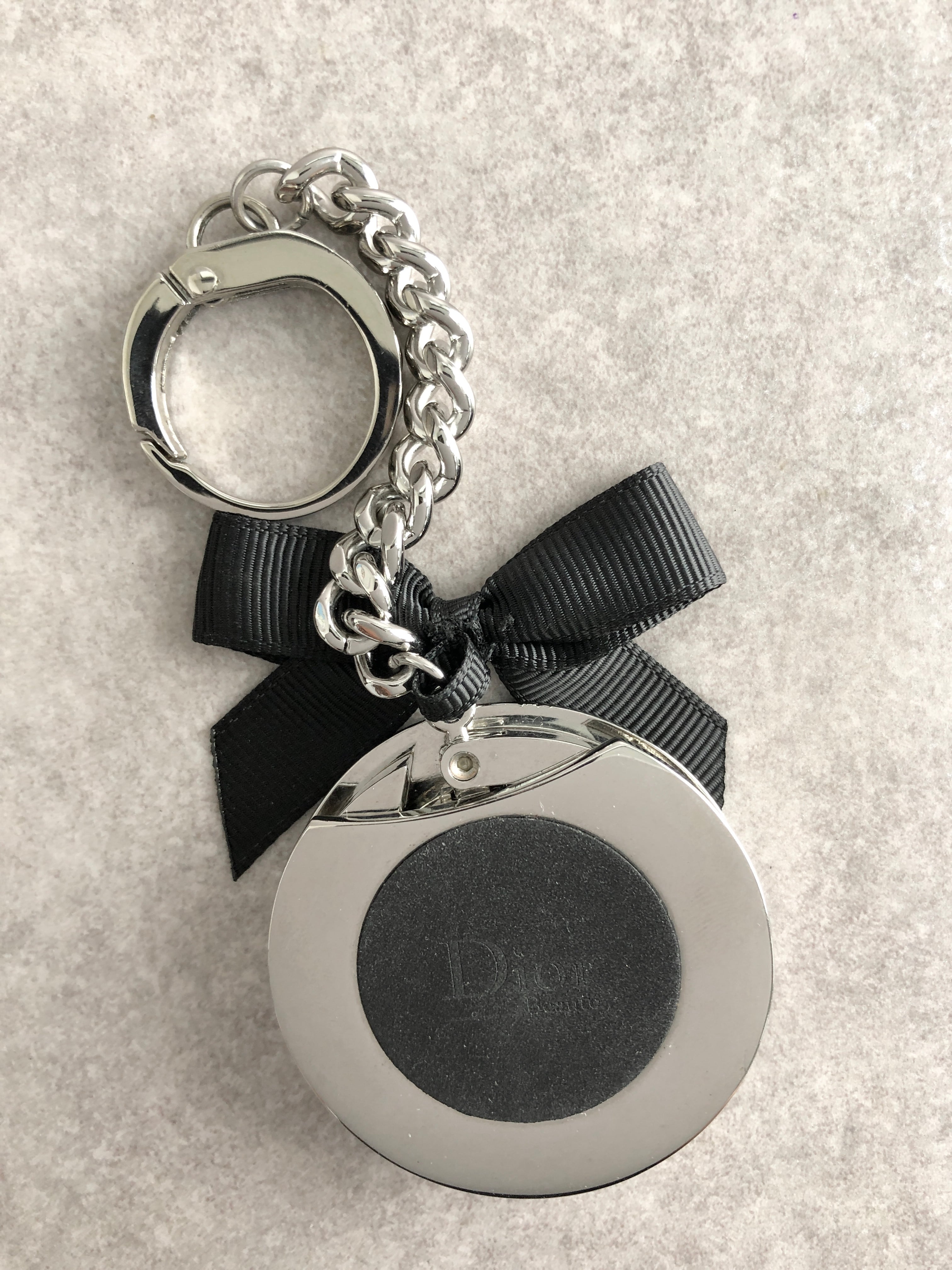 Christian Dior クリスチャン ディオール チャーム シルバー バッグ