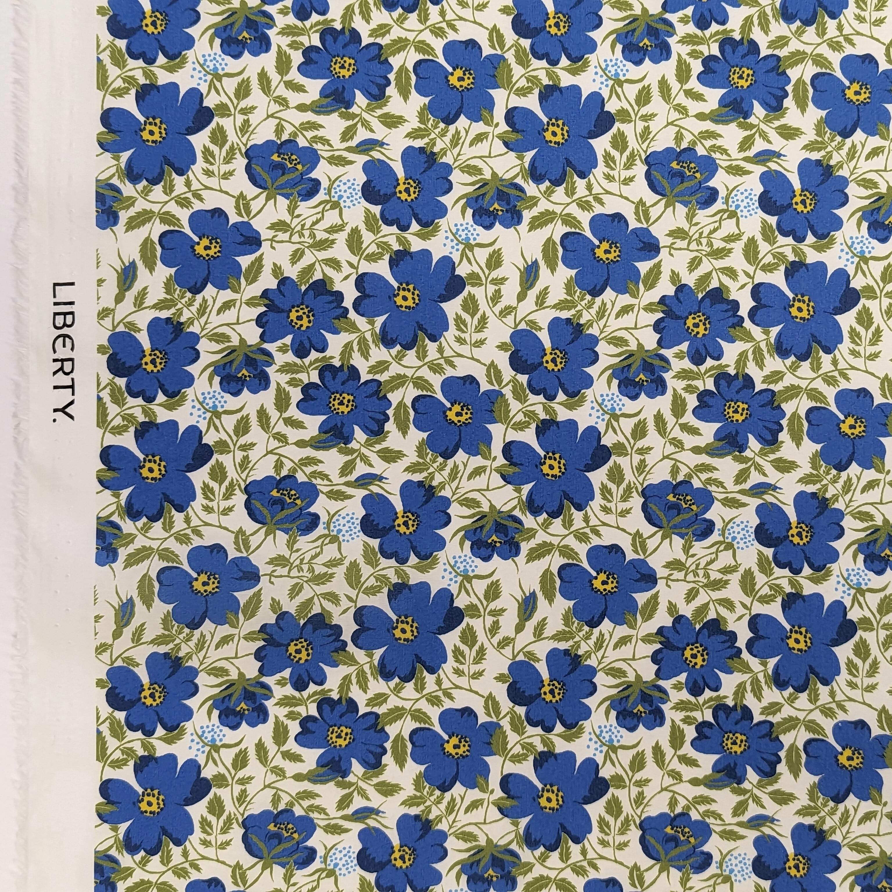 ◆輸入 リバティ LIBERTY タナローン Beach Rose Blue ビーチローズ ブルー 約130×50cm