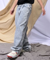 【#Re:room】VINTAGE TUCK WIDE DENIM［REP208］