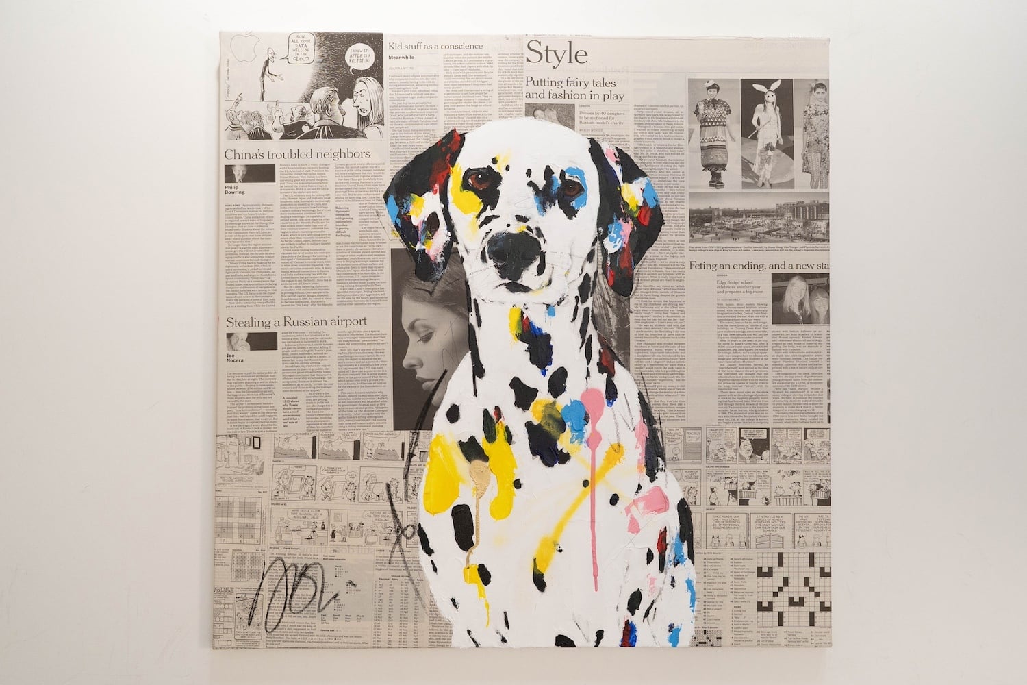 Dalmatian / ダルメシアン / 犬の現代アート作品 絵画販売 | TOMOYA