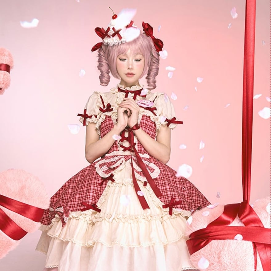 アイドル衣装 JSK チェック×レースアップ フェアリーテイル｜WithU