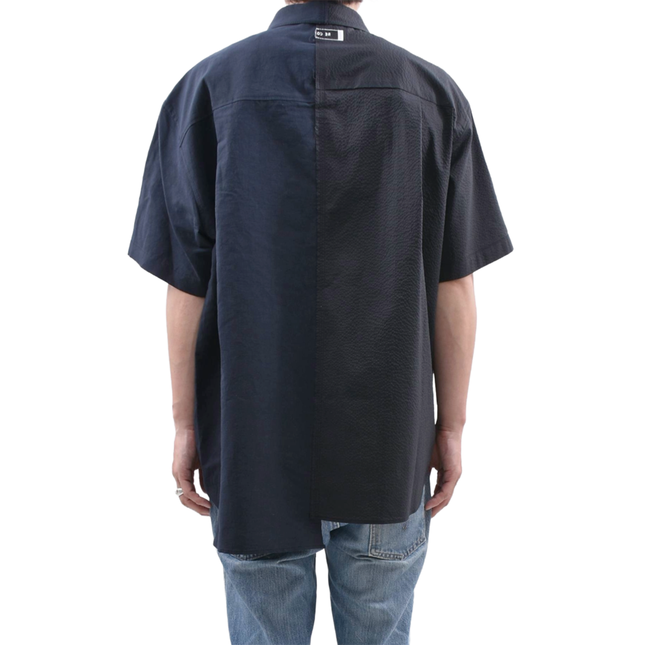 【RE;CODE】Split Short Sleeve Seersucker Shirt - 4