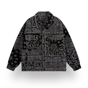 バンダナデザインデニムジャケット_< 2:color >