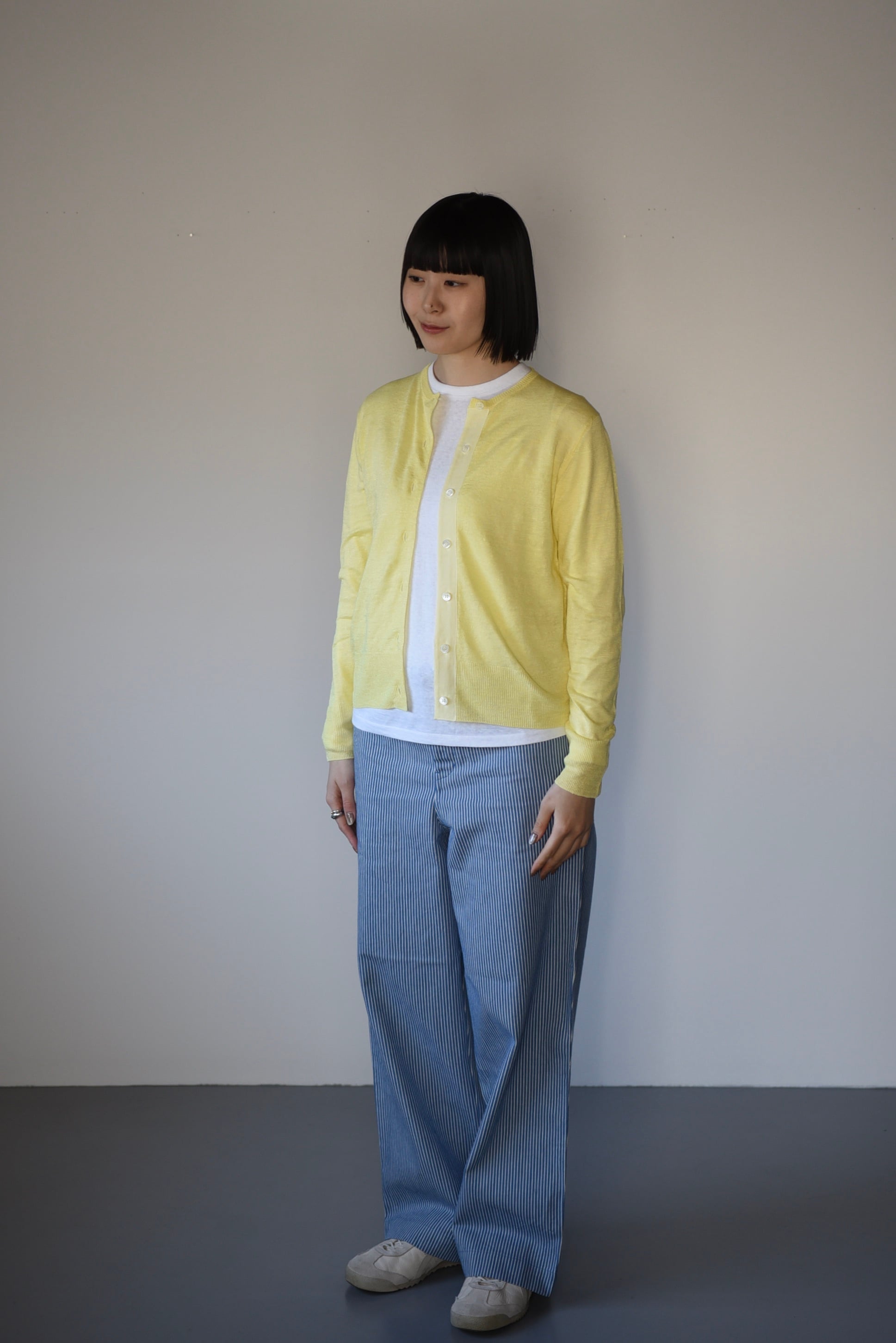 eleven 2nd|リネンカーディガン|レモン