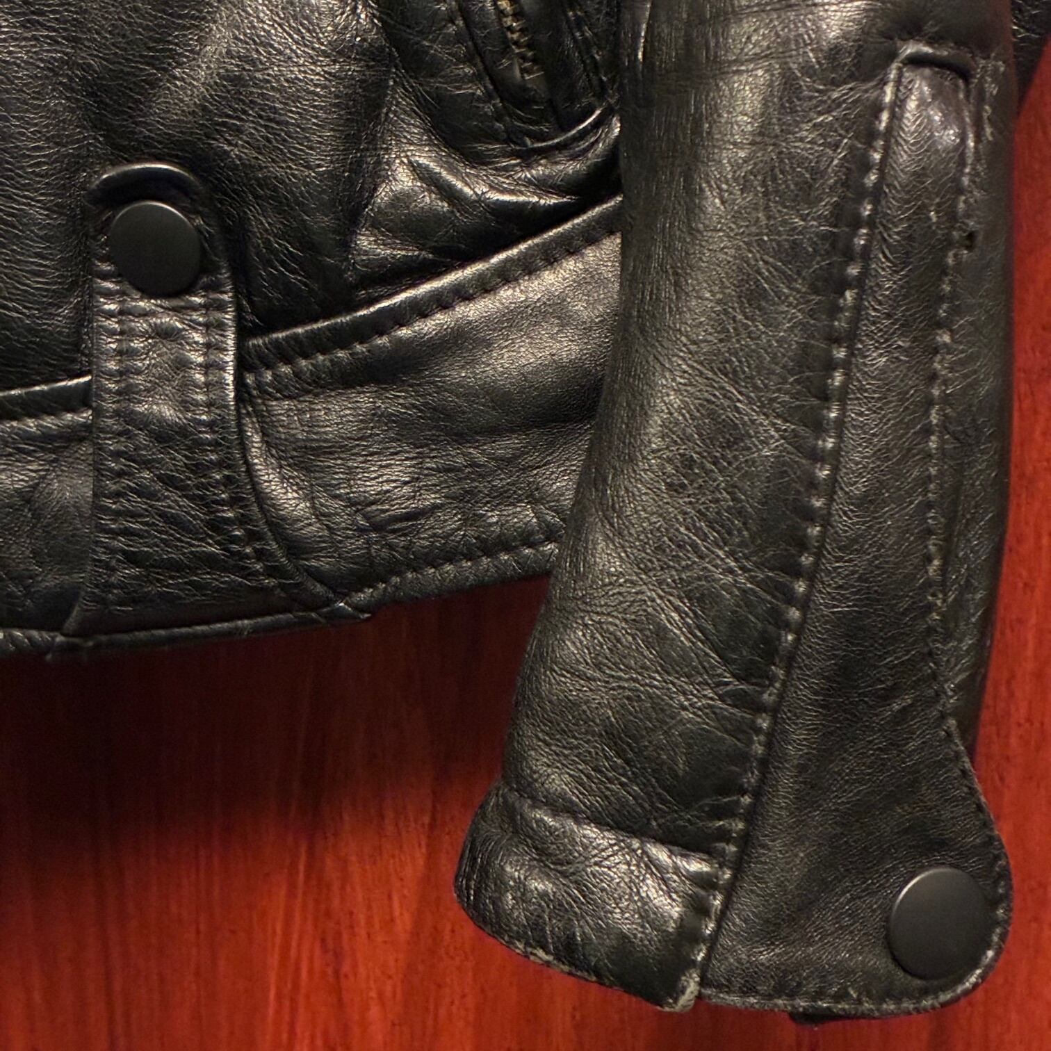 MADE IN KOREA製 The DUFFER of St. GEORGE 本革 ラムレザー シングル