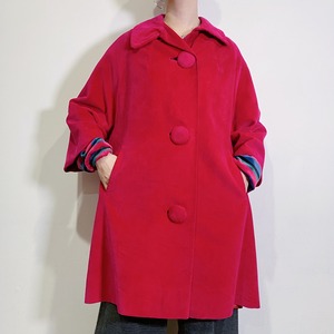 50s pink designed coat