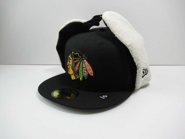 NEW ERA 59fifty Dog Ear Chicago Black Hawks　シカゴ・ブラック ホークス　Black