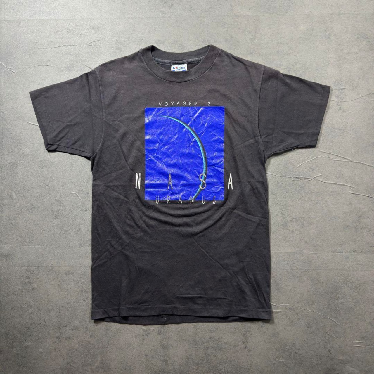 80s NASA TEE Hanes "VOYAGER" M 古着 - 1
