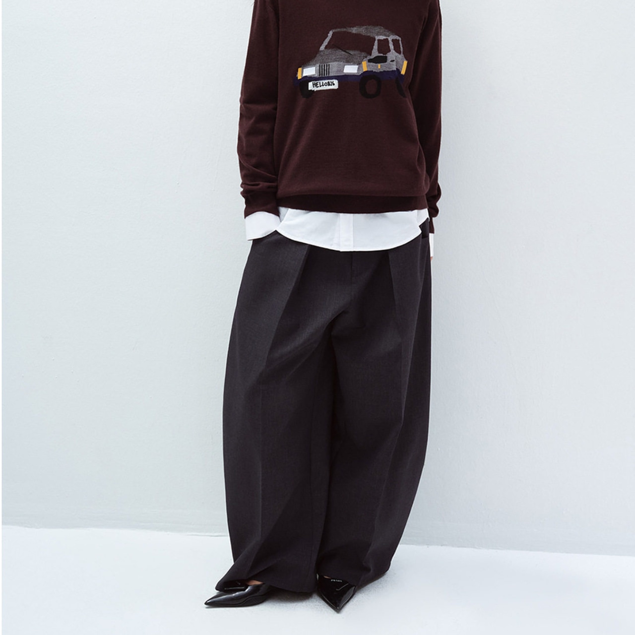 Two-Tack Wide Pants【2color】 T0755